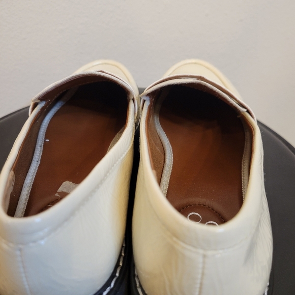 Franco Balin Lug Sole Penny Loafer Putty Patent, Sz 7 - Picture 8 of 11